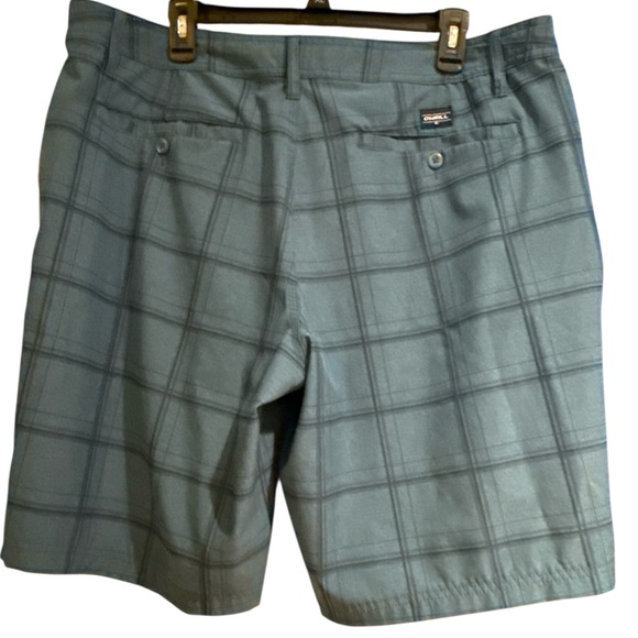 Men’s O’NEILL Blue Plaid Hybrid Board Shorts size 38 - Picture 2 of 5